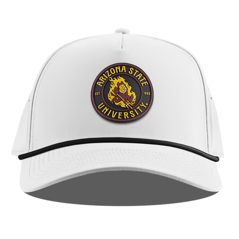 Arizona State University "Sparky's Legacy Dark" Curved 5 Panel Rope White