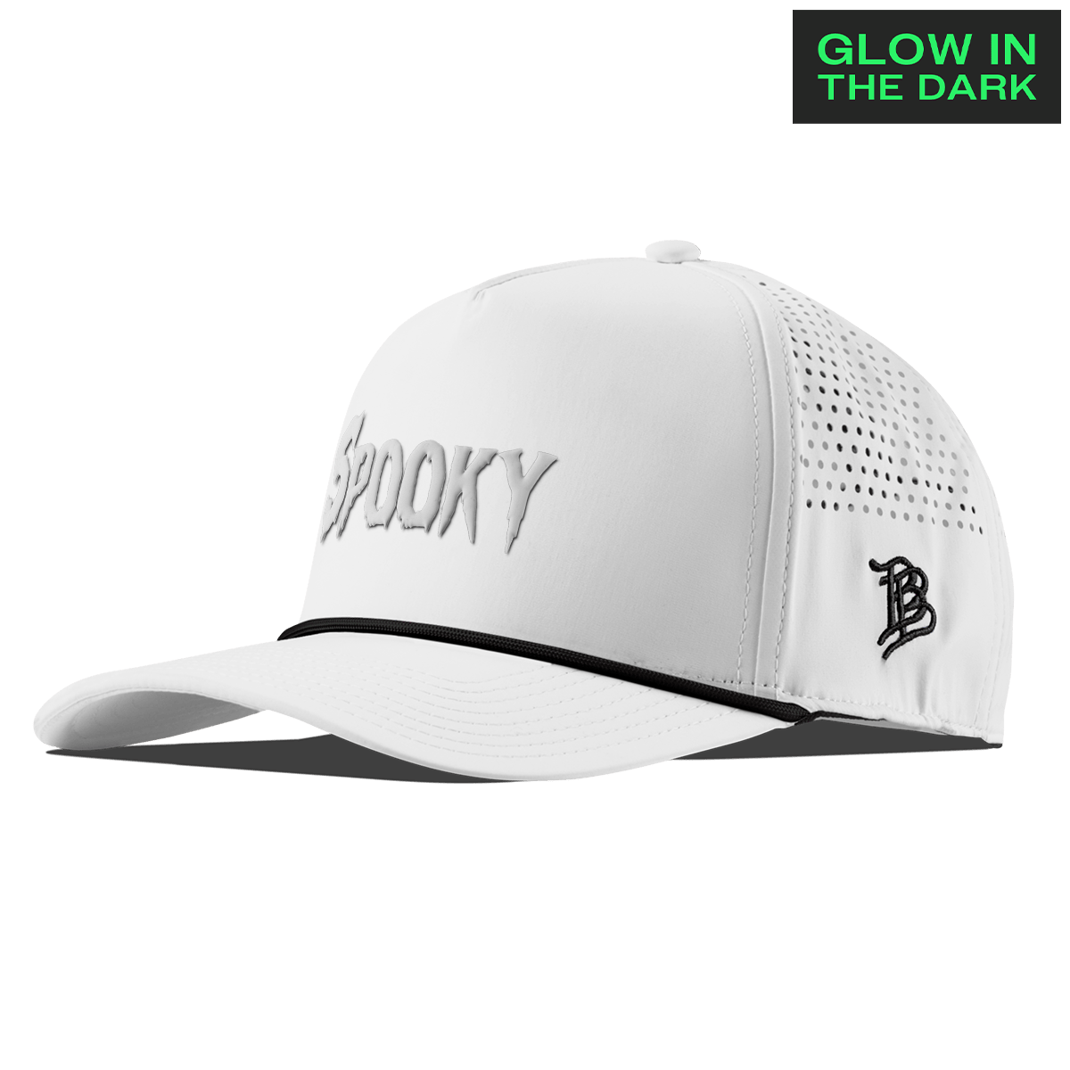 Spooky Glow Curved 5 Panel Rope White