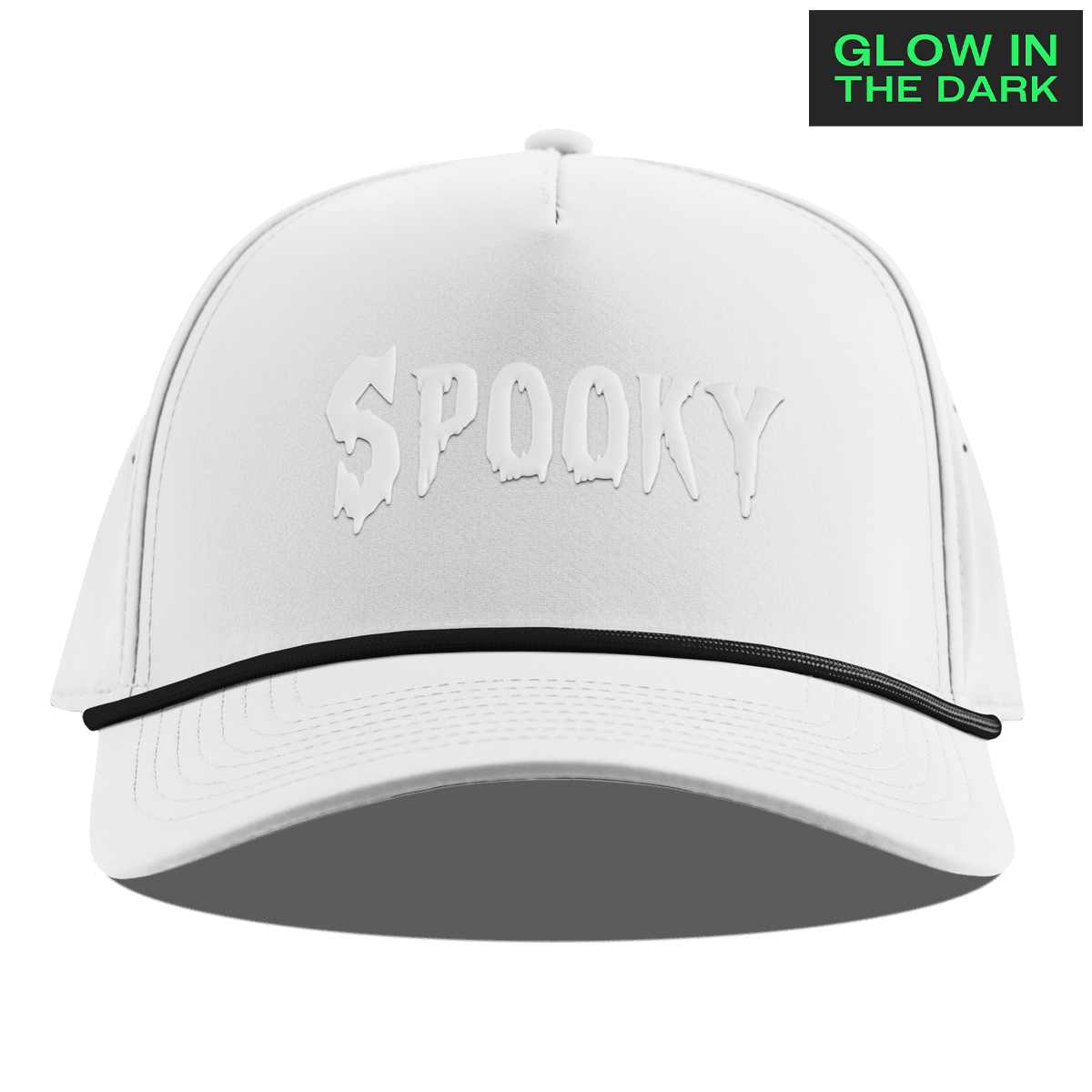 Spooky Glow Curved 5 Panel Rope White