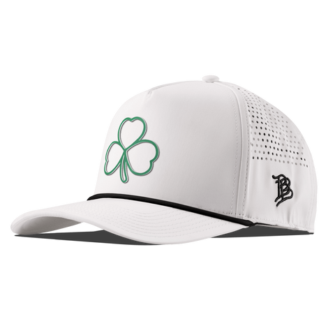 Stacked Shamrock Curved 5 Panel Rope White