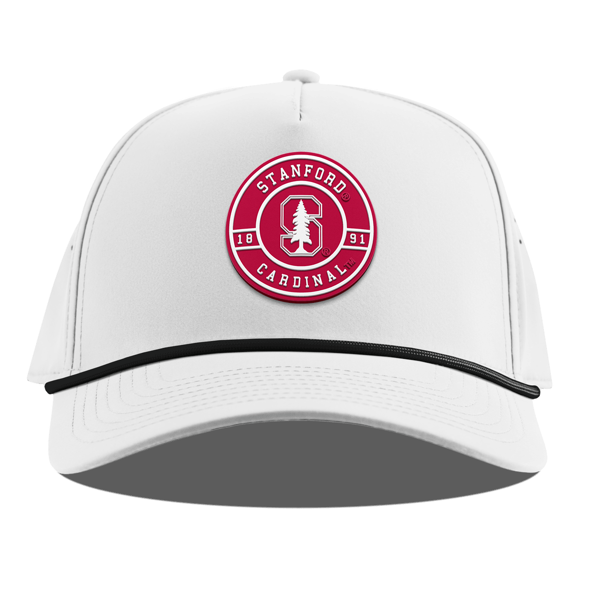 Stanford University "Stanford Seal" Curved 5 Panel Rope White