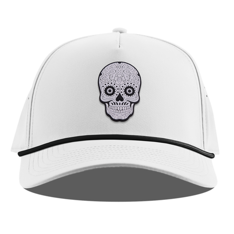 Sugar Skull PVC Curved 5 Panel Rope White