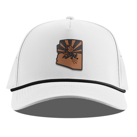 Arizona State University "Sun Devil State" Curved 5 Panel Rope White