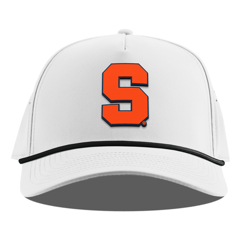 Syracuse University "Syracuse Orange Block" Curved 5 Panel Rope White