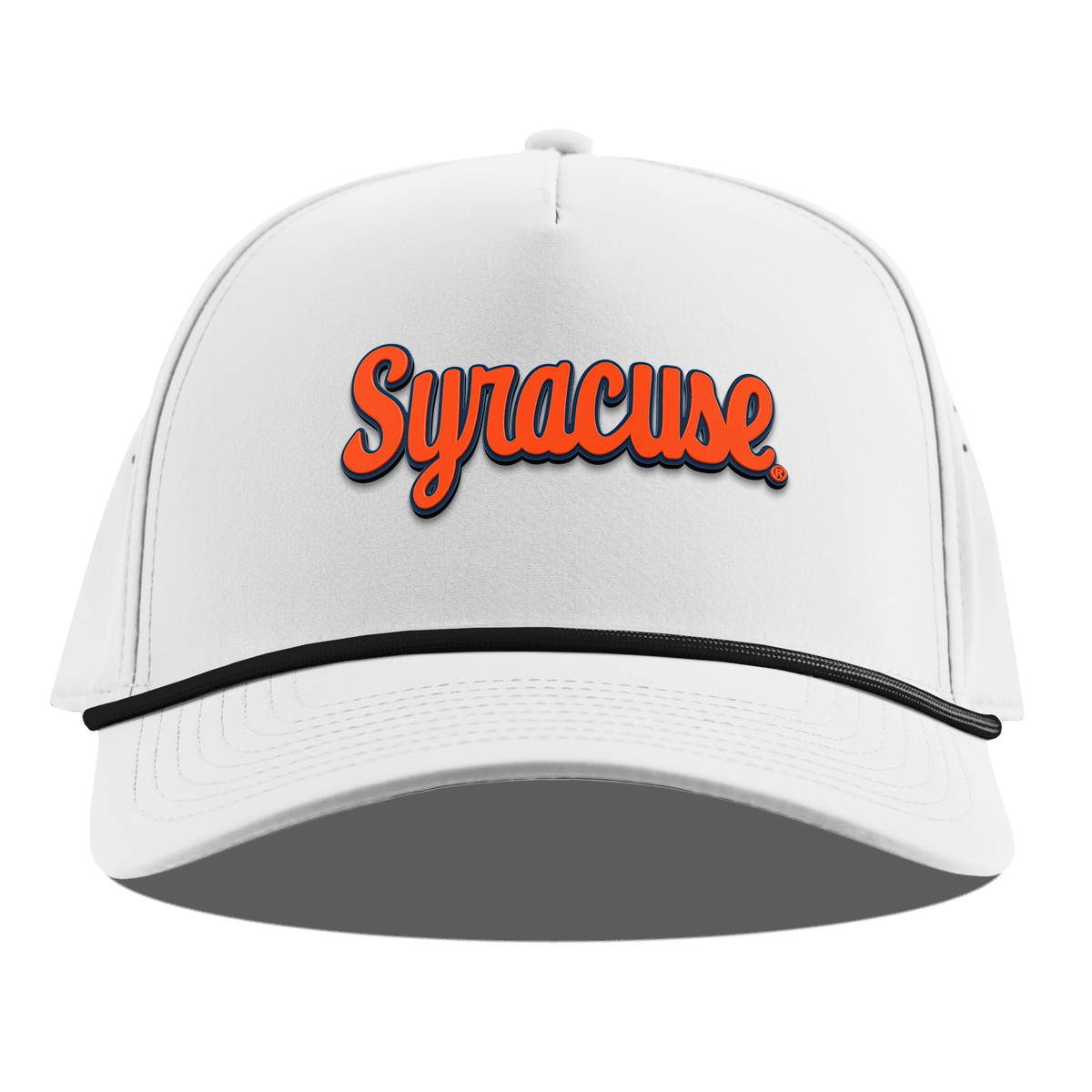 Syracuse University "Syracuse Throwback Script" Curved 5 Panel Rope White
