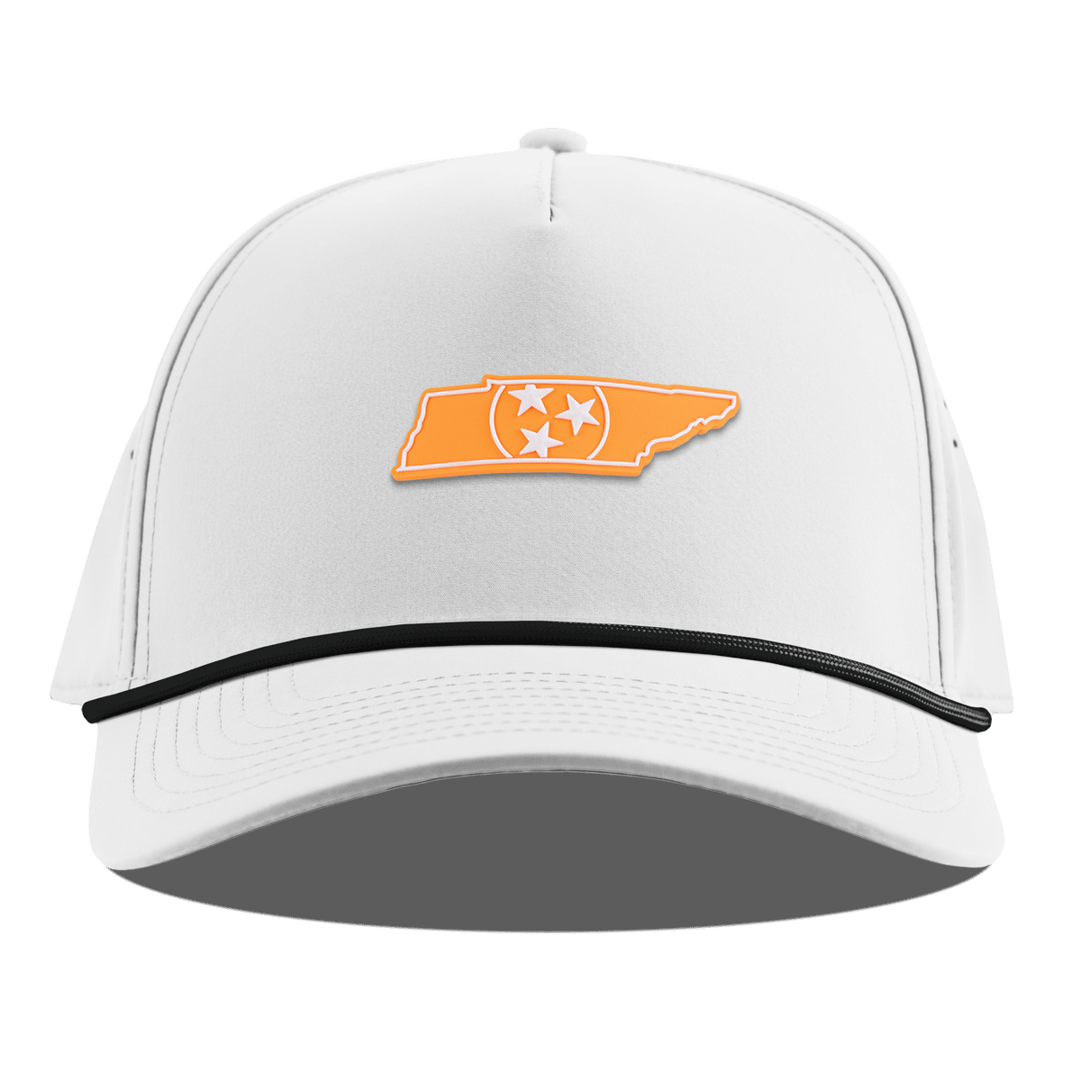 University of Tennessee "Tennessee Orange" Curved 5 Panel Rope White