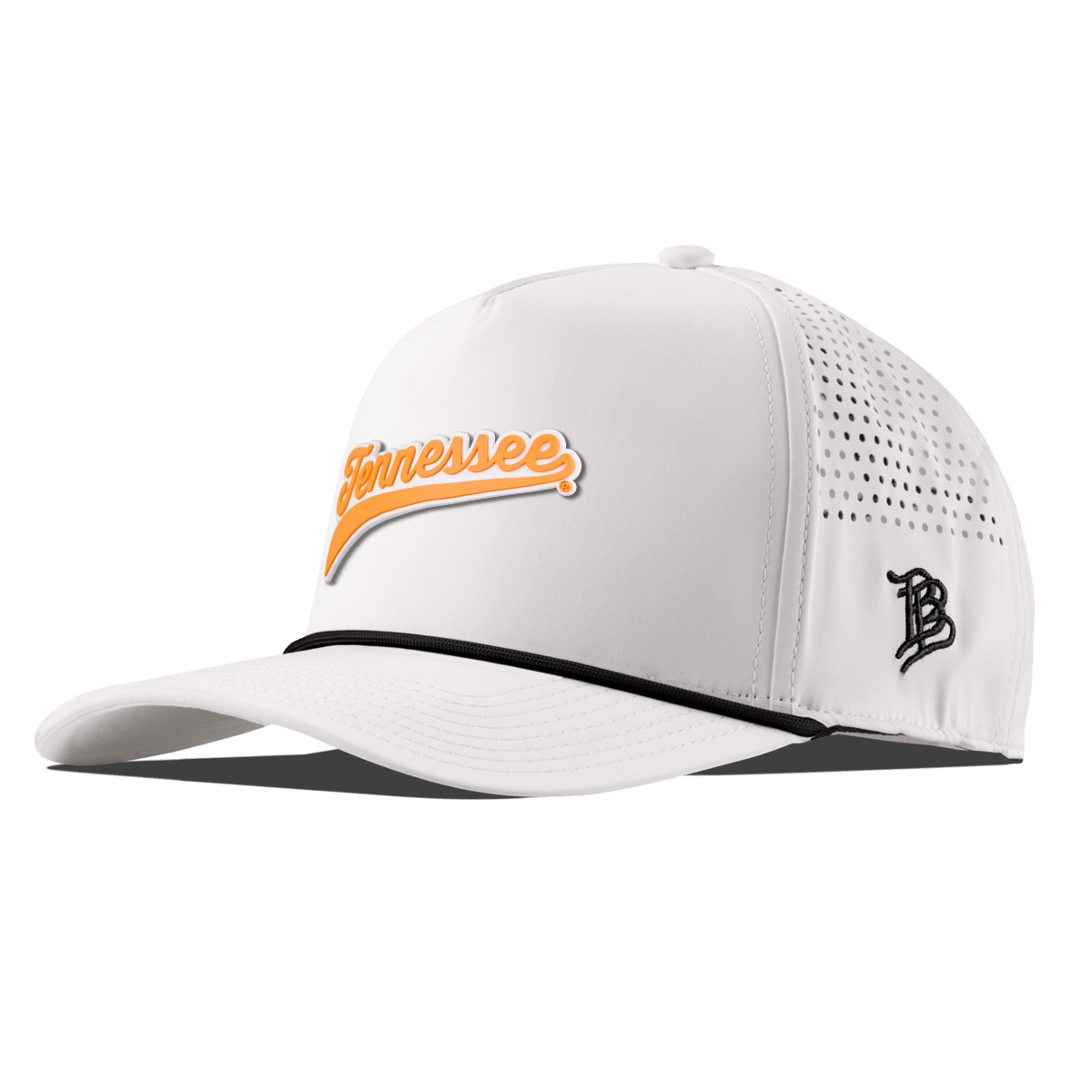University of Tennessee "Tennessee Script" Curved 5 Panel Rope White