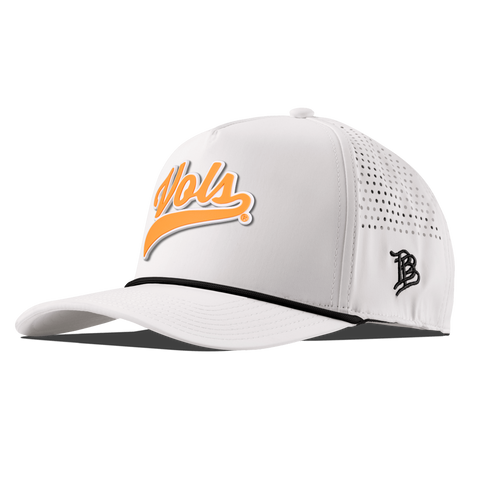University of Tennessee "Tennessee Vols Script" Curved 5 Panel Rope White