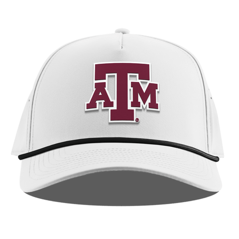 Texas A&M University "Texas A&M Block" Curved 5 Panel Rope White