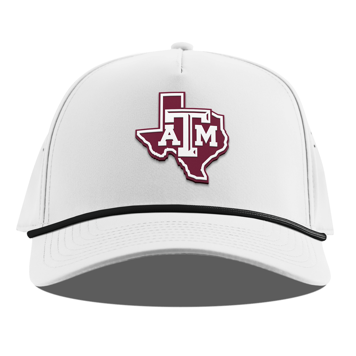 Texas A&M University "Texas A&M Outline" Curved 5 Panel Rope White