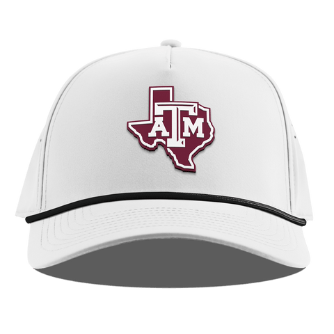 Texas A&M University "Texas A&M Outline" Curved 5 Panel Rope White