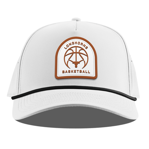 University of Texas "Texas Basketball" Curved 5 Panel Rope White