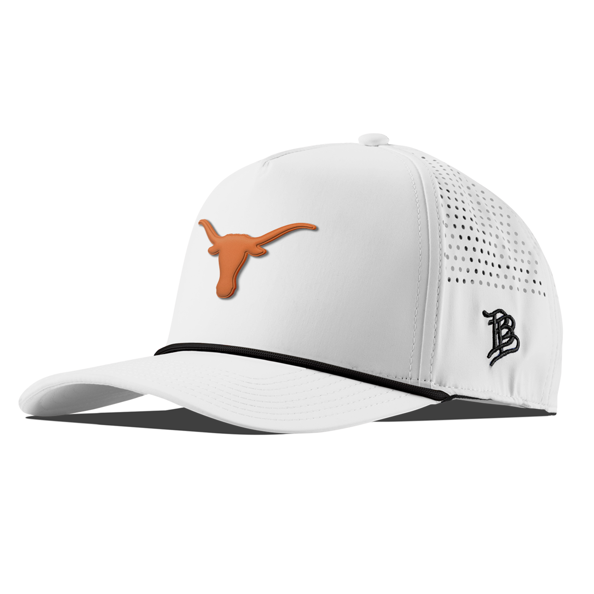 University of Texas "Texas Longhorn" Curved 5 Panel Rope White