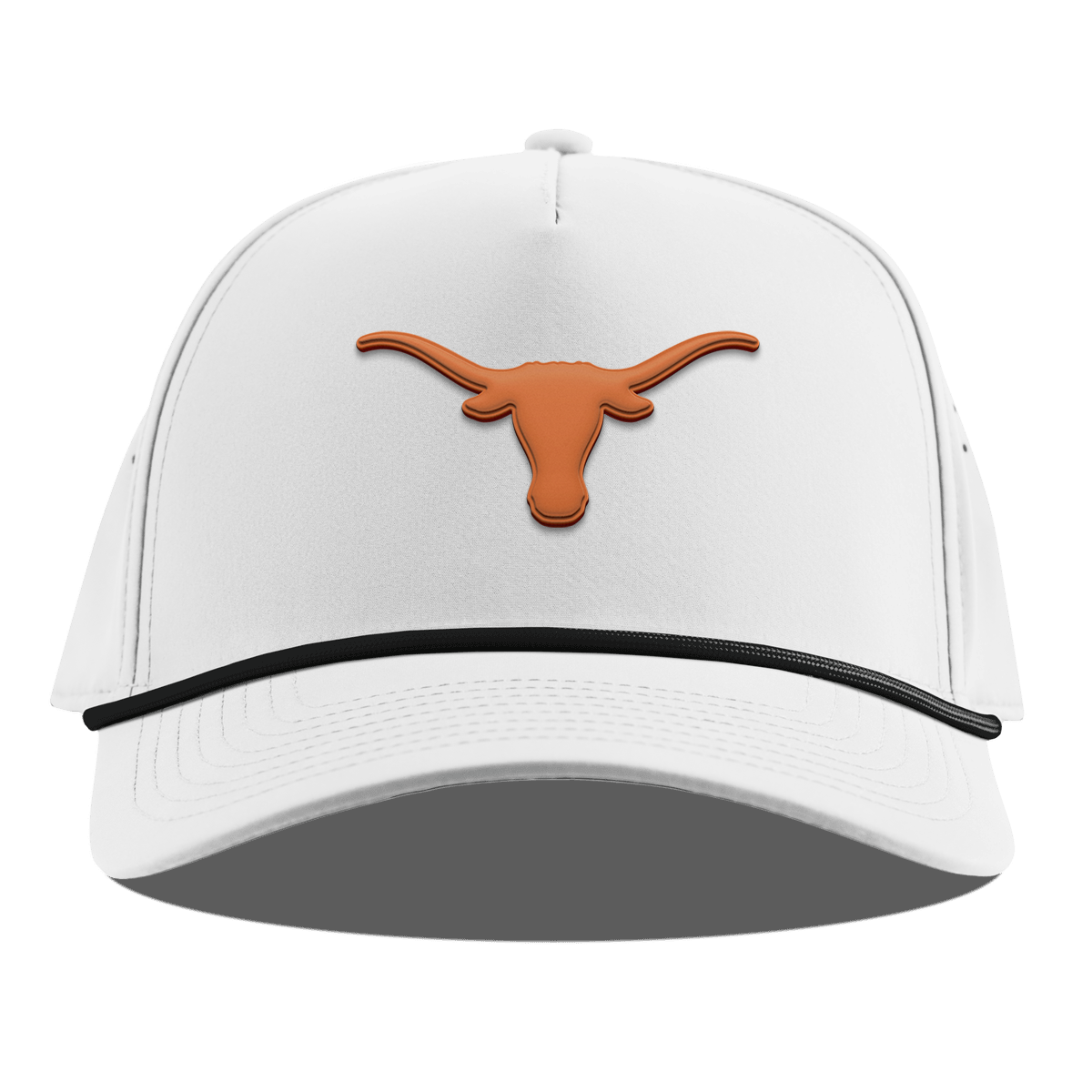 University of Texas "Texas Longhorn" Curved 5 Panel Rope White