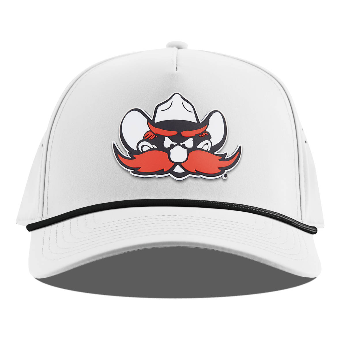 Texas Tech University "Texas Tech Raider" Curved 5 Panel Rope White