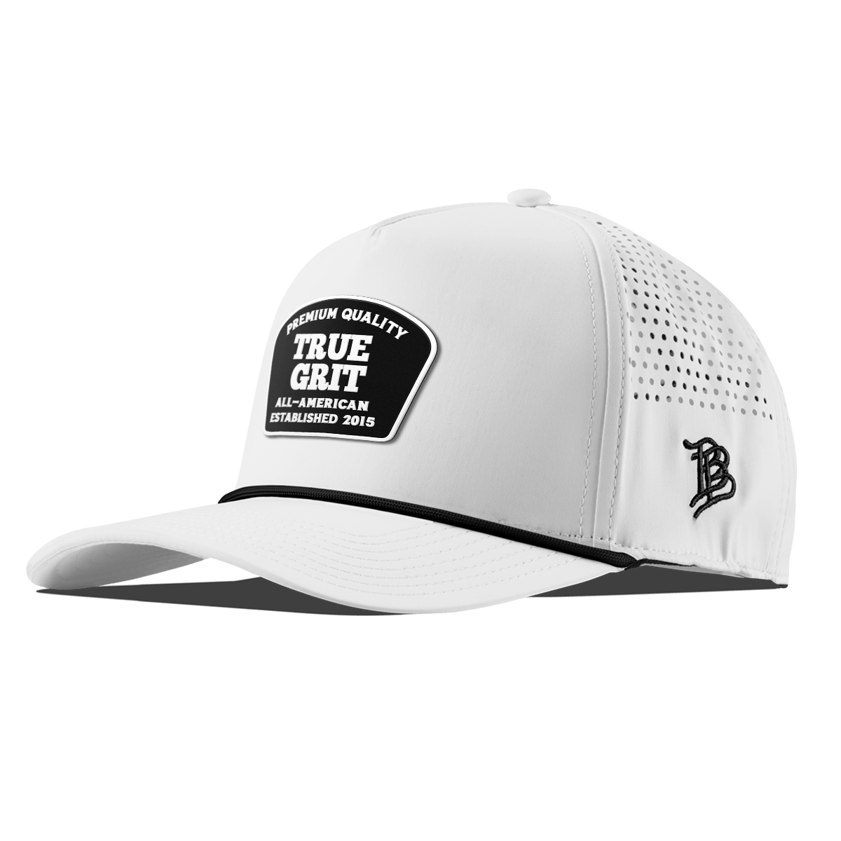 True Grit Curved 5 Panel Rope White