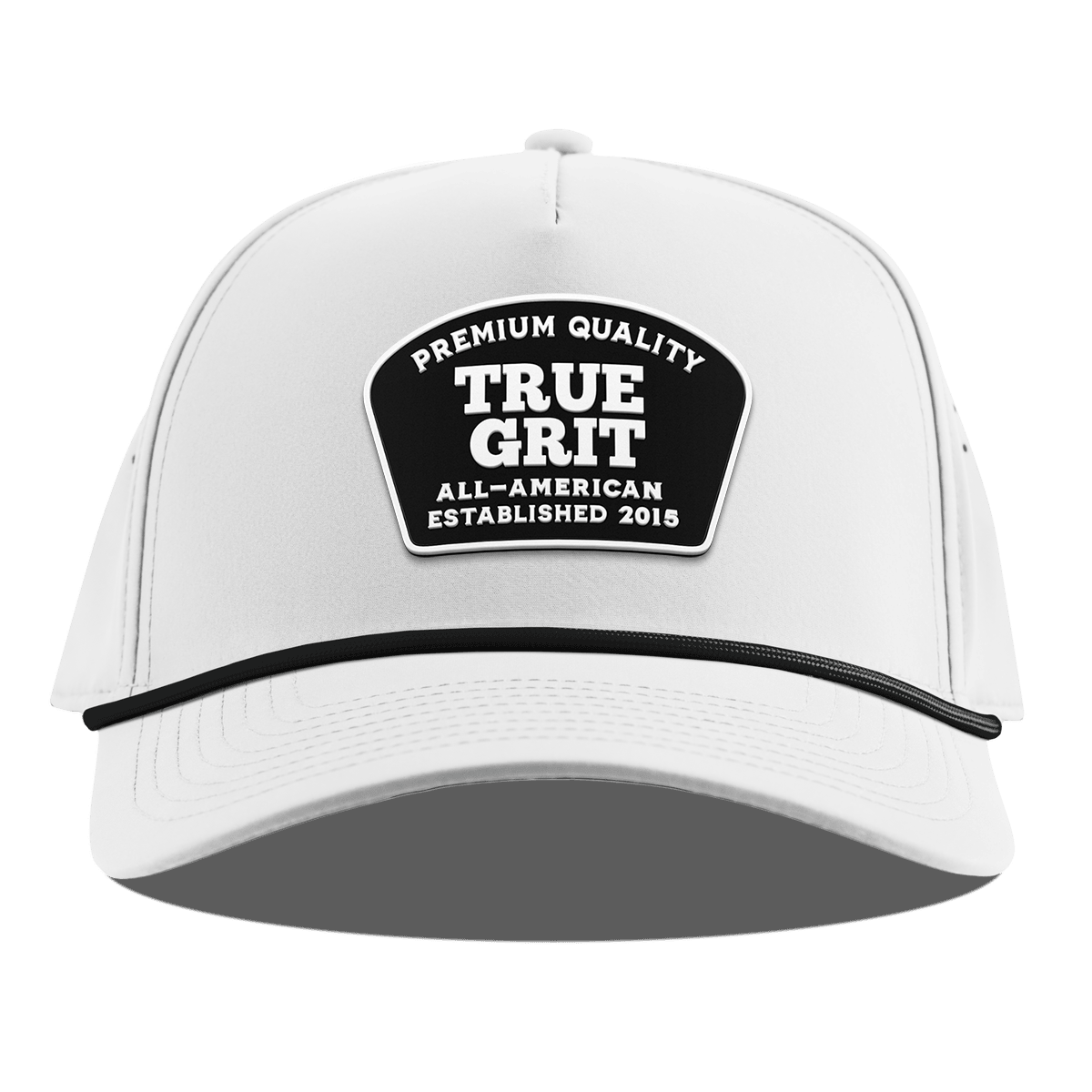 True Grit Curved 5 Panel Rope White