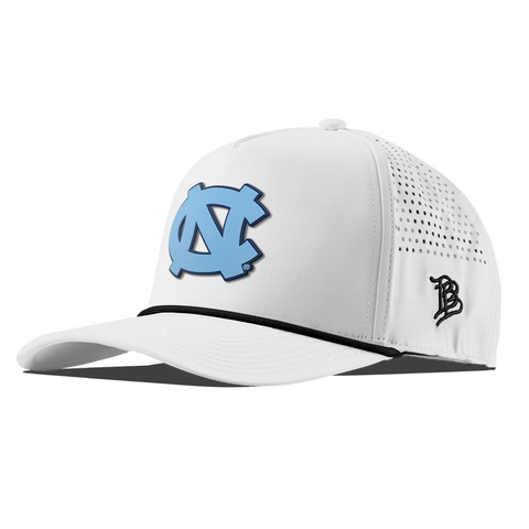 University of North Carolina "UNC Team Logo Carolina Blue" Curved 5 Panel Rope White