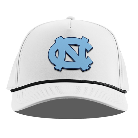 University of North Carolina "UNC Team Logo Carolina Blue" Curved 5 Panel Rope White