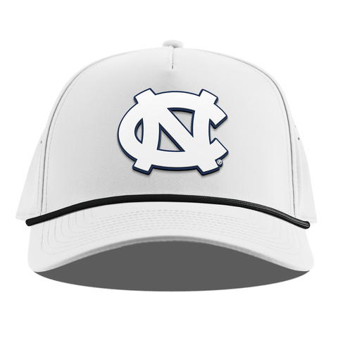University of North Carolina "UNC Team Logo" Curved 5 Panel Rope White