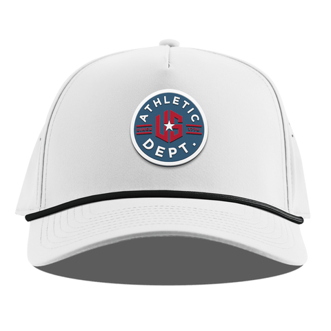 US Athletic Curved 5 Panel Rope White