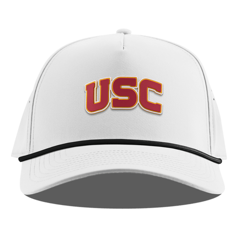 University of Southern California "USC Block" Curved 5 Panel Rope White
