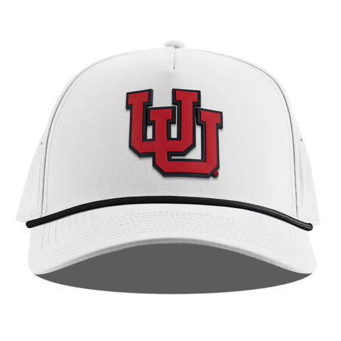 University of Utah "Utah Block" Curved 5 Panel Rope White
