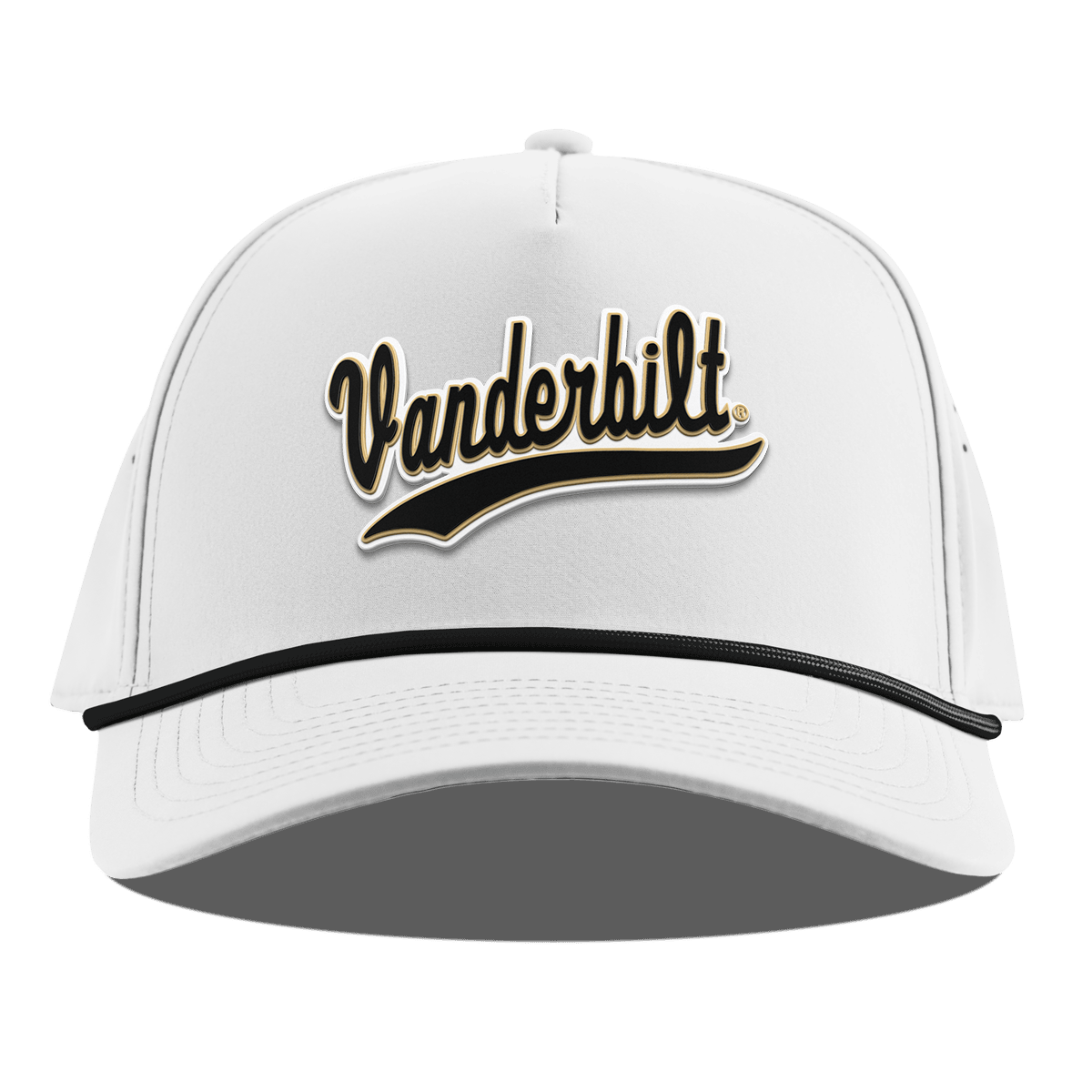 Vanderbilt University "Vanderbilt Script" Curved 5 Panel Rope White