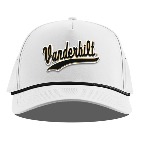 Vanderbilt University "Vanderbilt Script" Curved 5 Panel Rope White