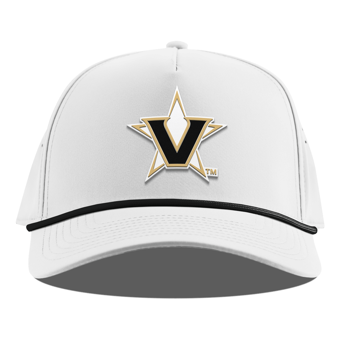 Vanderbilt University "Vanderbilt Team Logo" Curved 5 Panel Rope White