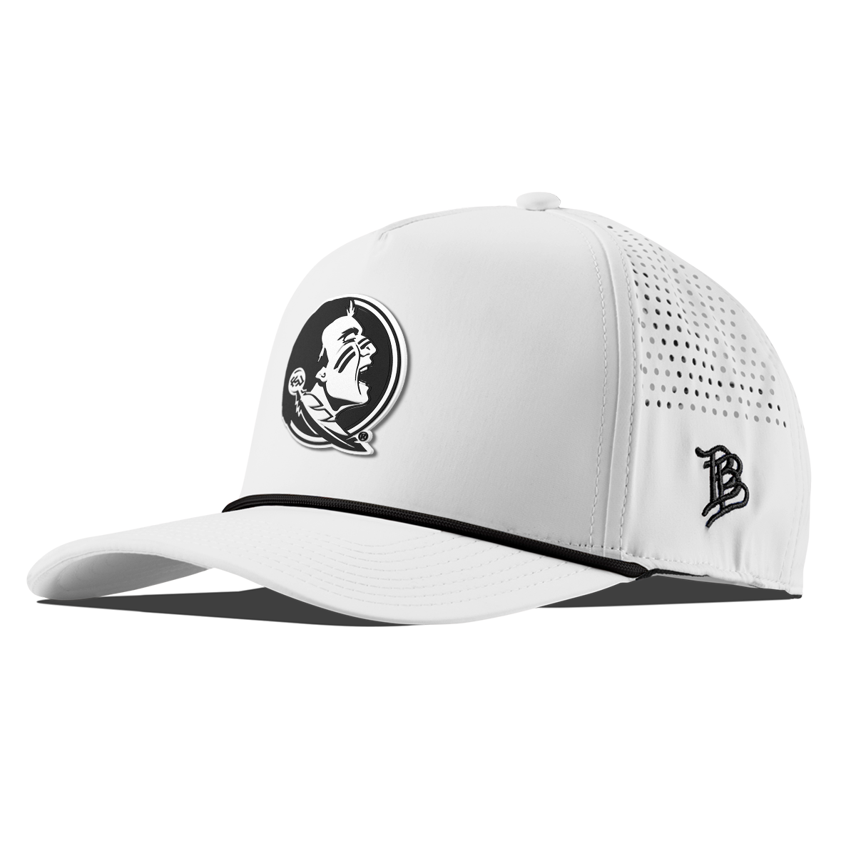 Florida State University "Vintage FSU Team Logo" Curved 5 Panel Rope White