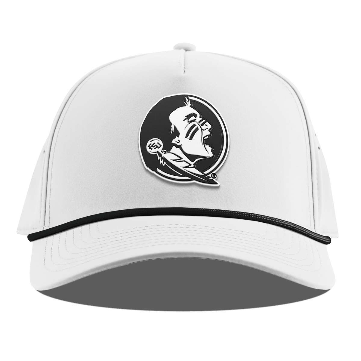 Florida State University "Vintage FSU Team Logo" Curved 5 Panel Rope White