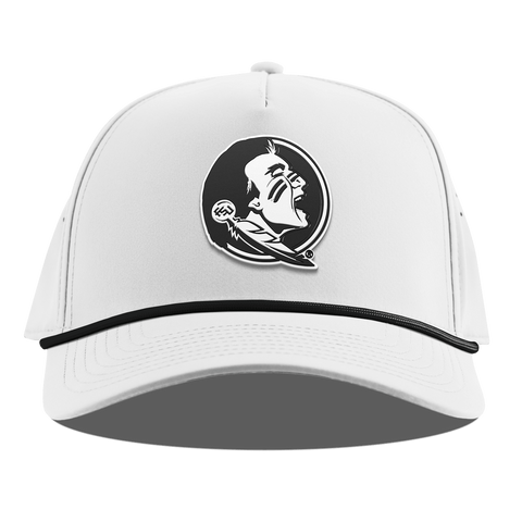 Florida State University "Vintage FSU Team Logo" Curved 5 Panel Rope White