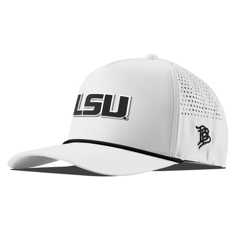 Louisiana State University "Vintage LSU Block" Curved 5 Panel Rope White