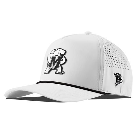 University of Maryland "Vintage Maryland Team Logo" Curved 5 Panel Rope White
