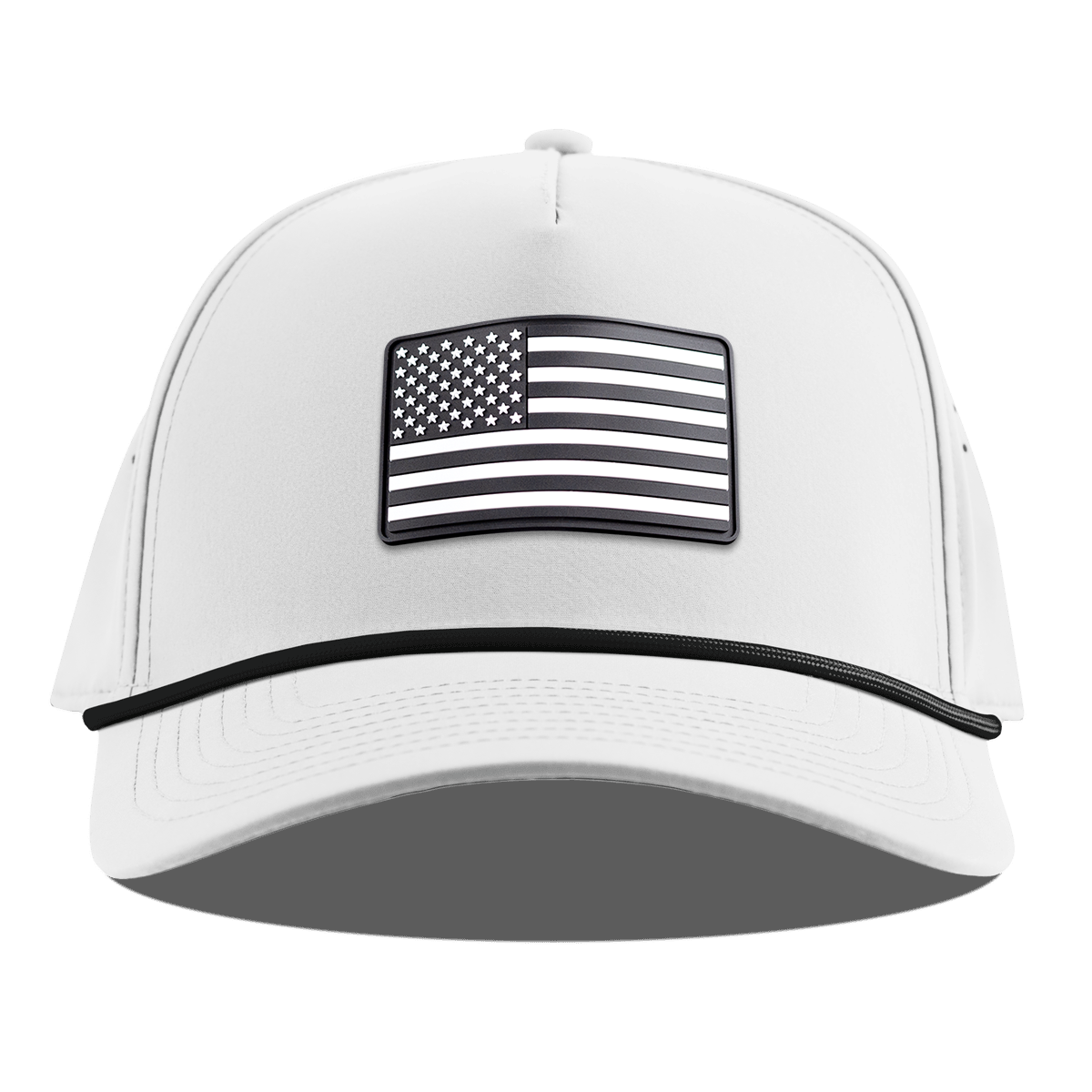 Vintage Old Glory Curved 5 Panel Rope White