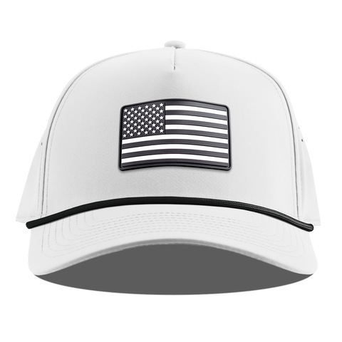Vintage Old Glory Curved 5 Panel Rope White