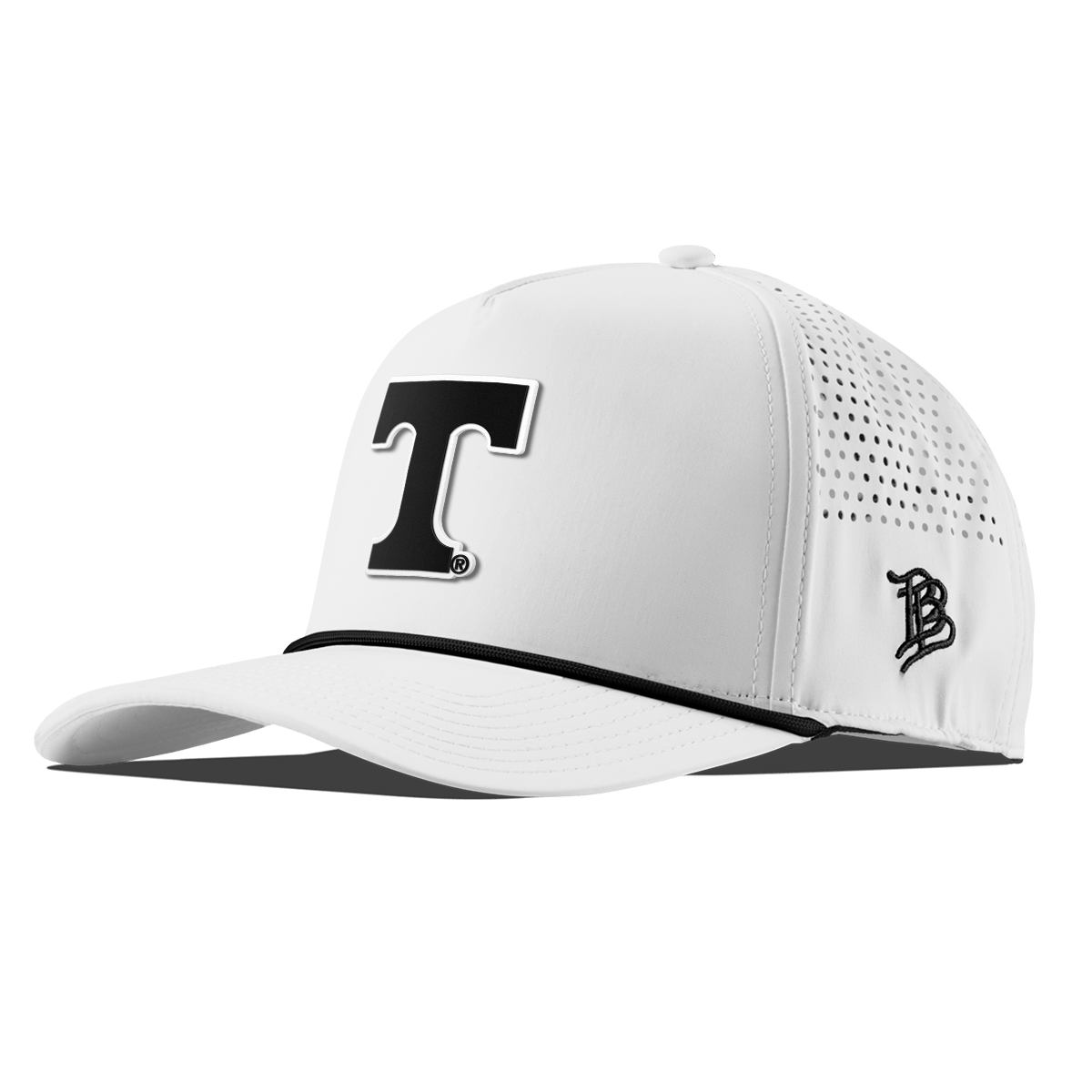 University of Tennessee "Vintage Tennessee Block" Curved 5 Panel Rope White