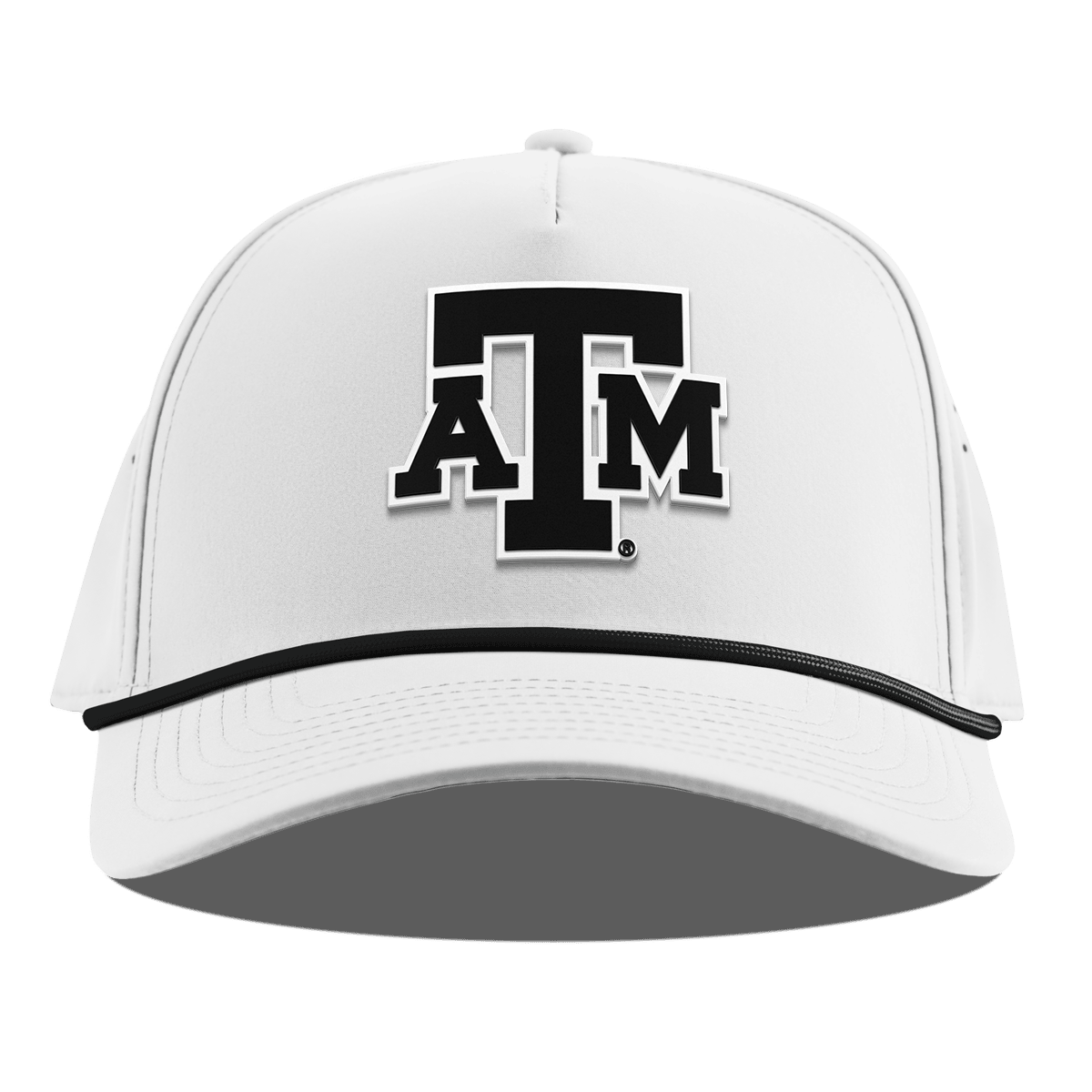 Texas A&M University "Vintage Texas A&M Block" Curved 5 Panel Rope White