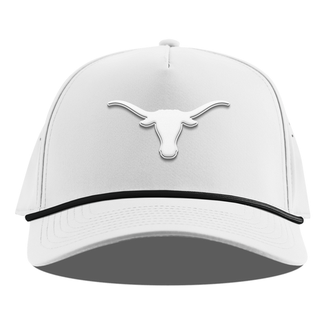 University of Texas "Vintage Texas Longhorn" Curved 5 Panel Rope White
