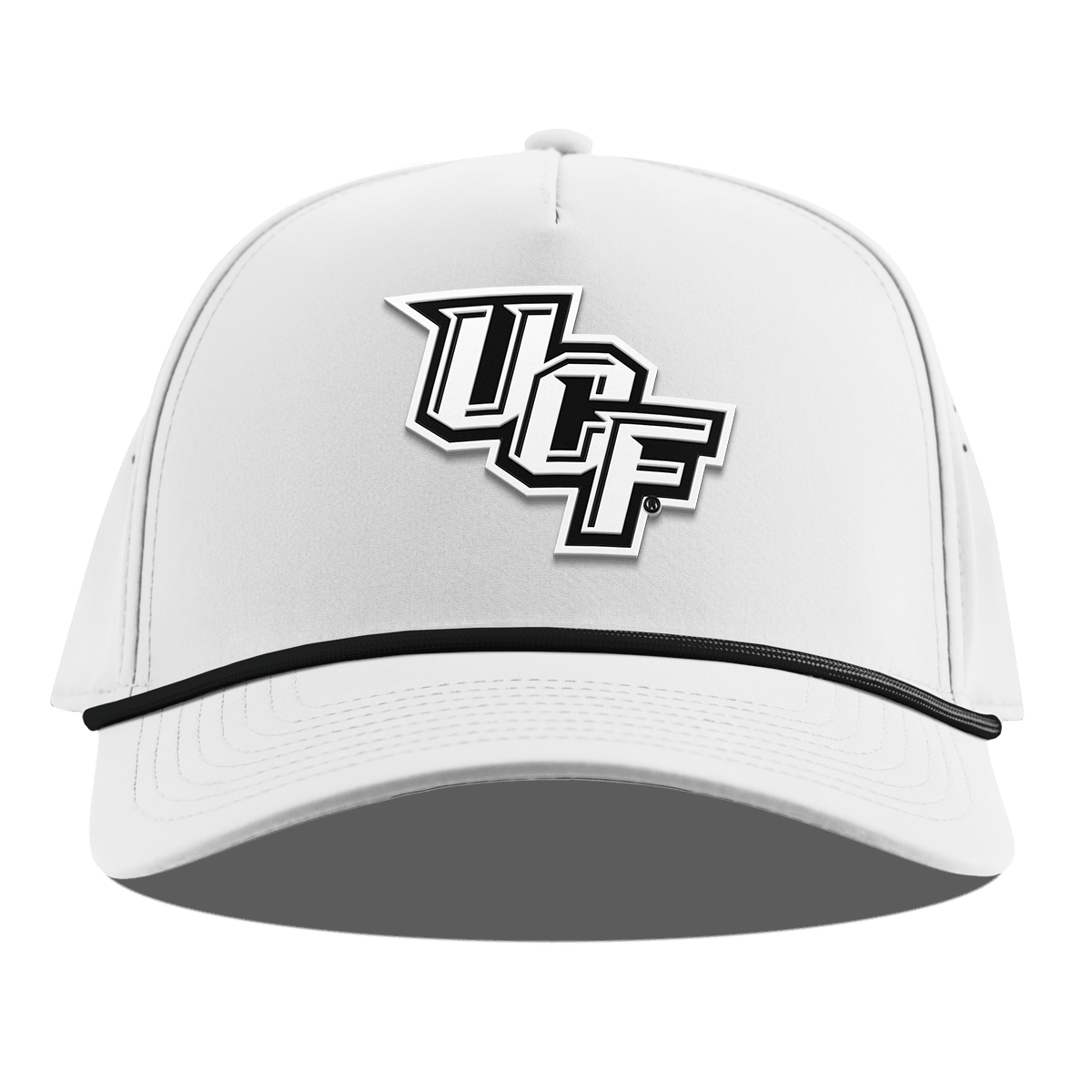 University of Central Florida "UCF Vintage Team Logo" Curved 5 Panel Rope White