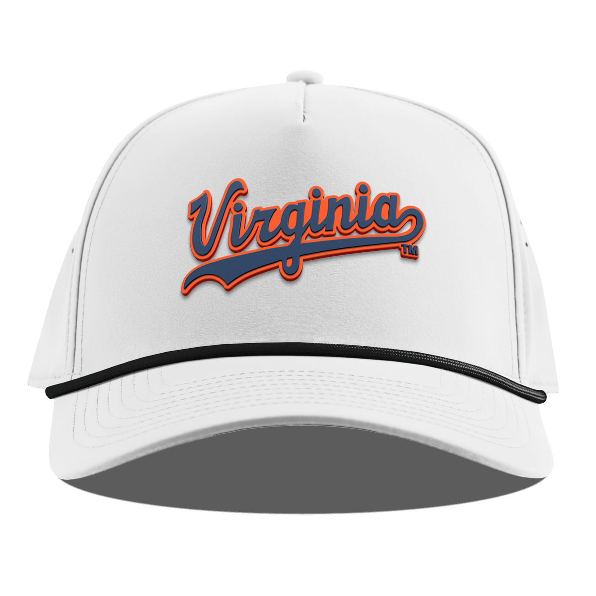 University of Virginia "Virginia Script" Curved 5 Panel Rope White