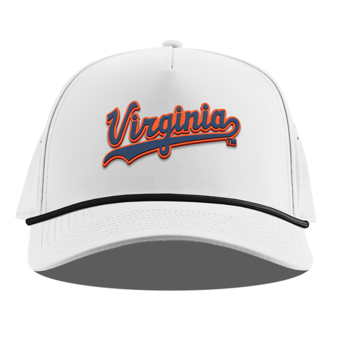 University of Virginia "Virginia Script" Curved 5 Panel Rope White