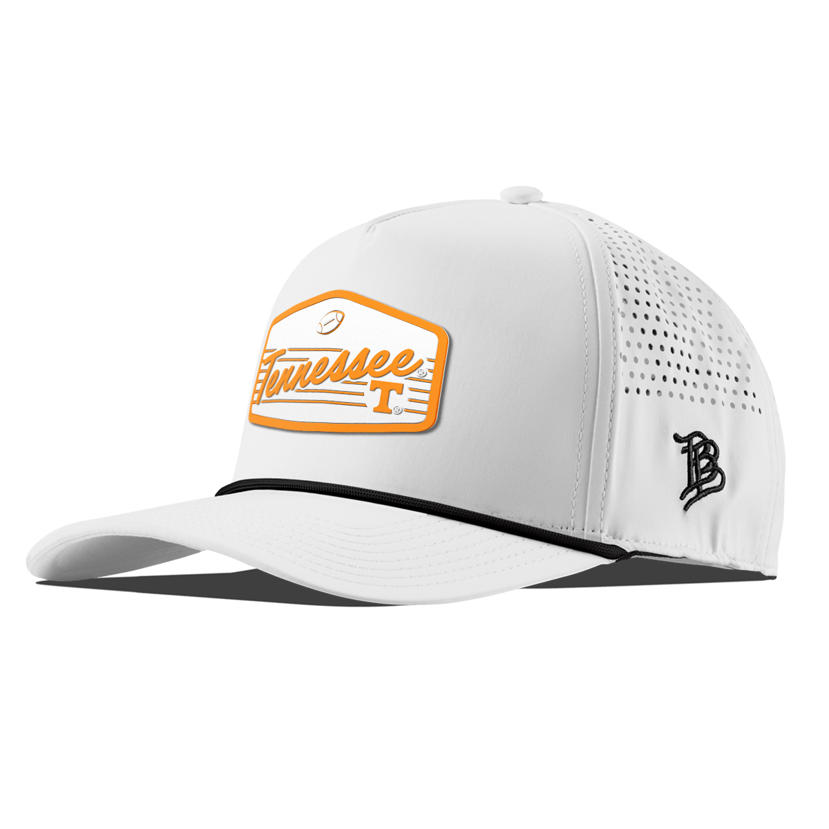University of Tennessee "Volunteers Football" Curved 5 Panel Rope White