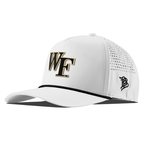 Wake Forest University "Wake Forest Block" Curved 5 Panel Rope White