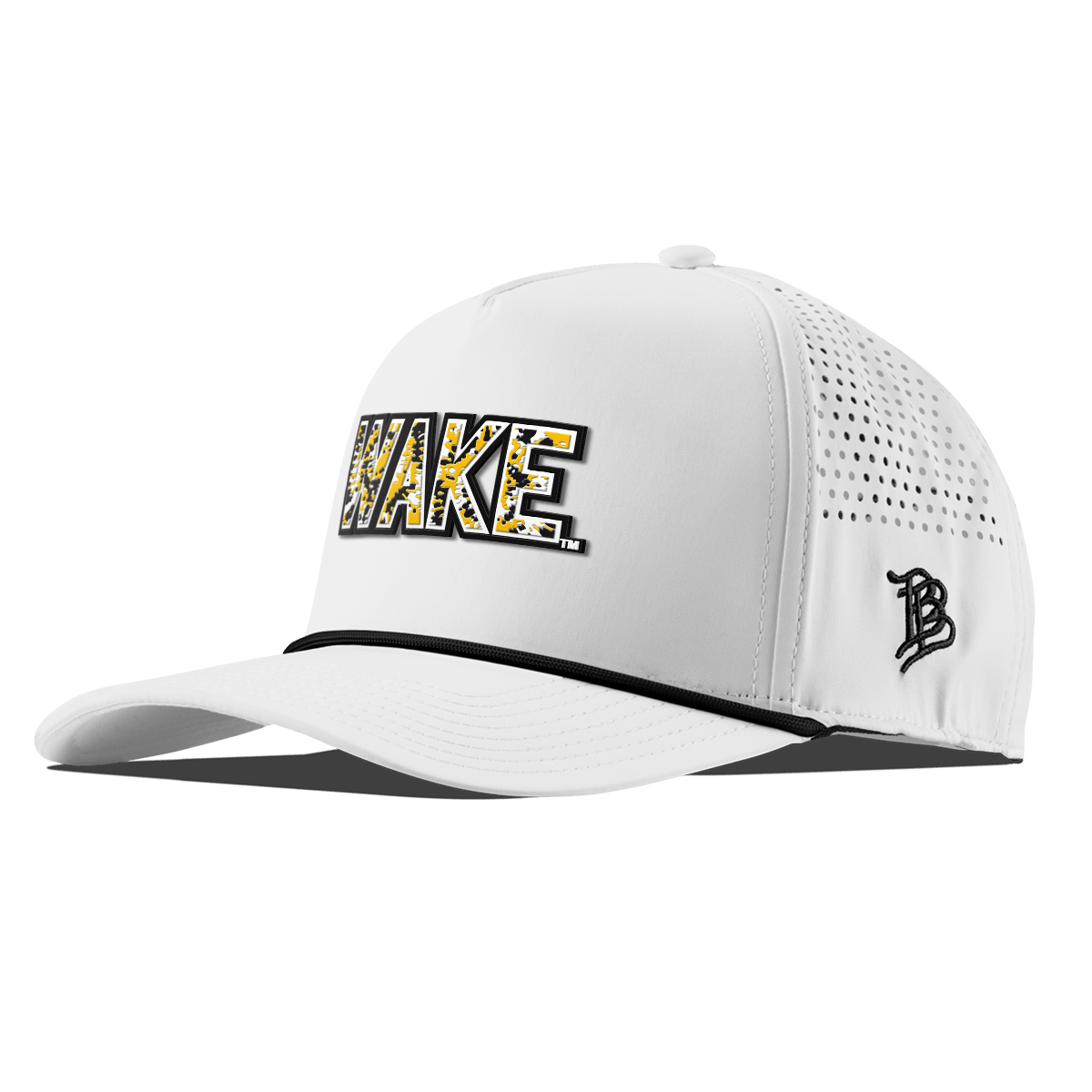 Wake Forest University "Wake Tie Dye" Curved 5 Panel Rope White