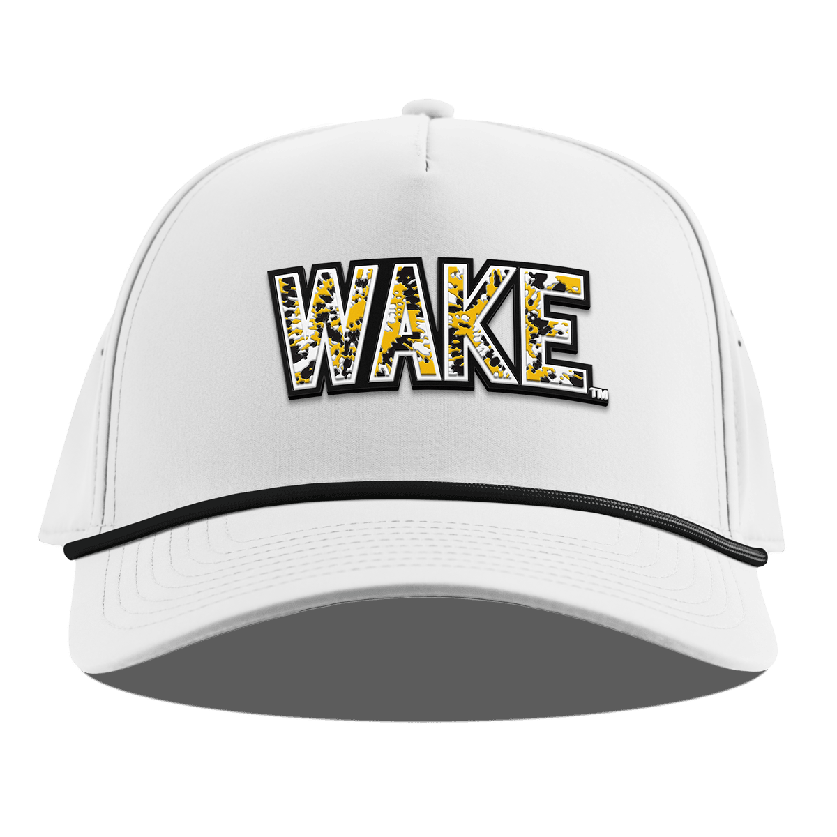 Wake Forest University "Wake Tie Dye" Curved 5 Panel Rope White