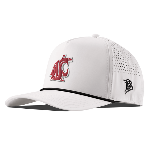 Washington State University "Washington State Team Logo" Curved 5 Panel Rope White