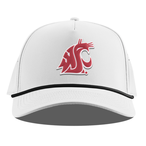 Washington State University "Washington State Team Logo" Curved 5 Panel Rope White