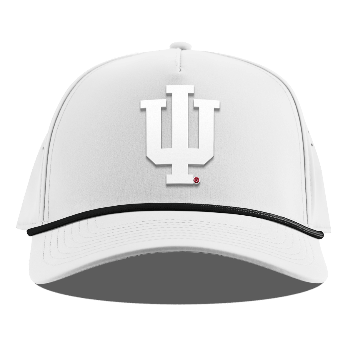 Indiana University "Whiteout Indiana Team Logo" Curved 5 Panel Rope White